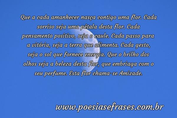 que a cada amanhecer nasca contigo uma flor