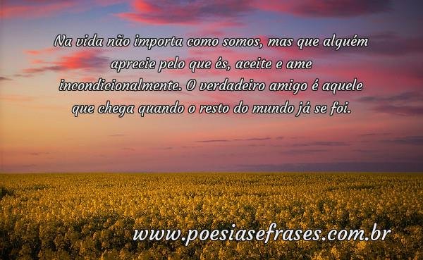 na vida nao importa como somos