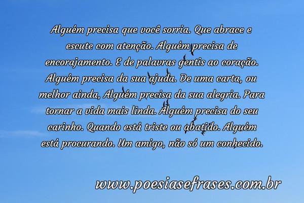 alguem precisa de voce