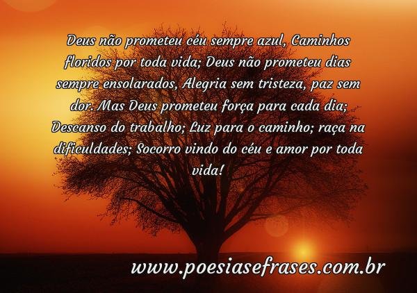 deus nao prometeu ceu sempre azul