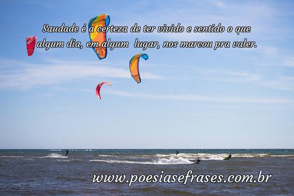 saudade e a certeza