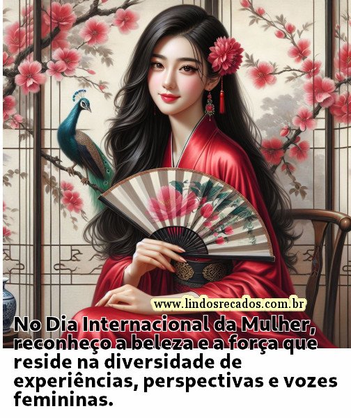 No Dia Internacional da Mulher, reconheço a beleza e a força que reside na diversidade de experiências, perspectivas e vozes femininas.